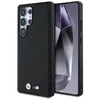 Dėklas BMW Leather Carbon MagSafe skirtas Samsung Galaxy S25 Ultra juodos spalvos