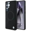 Dėklas BMW Leather Half Textured MagSafe Samsung Galaxy S25 Ultra juodos spalvos