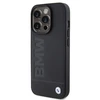 Dėklas BMW BMHCP15XSLLBK Apple iPhone 15 Pro Max 6.7"juodos spalvos Leather Hot Stamp
