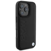 BMW Leather Hot Stamp Apple iPhone 16 Pro Max - dėklas telefonui juodos spalvos