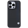 BMW BMHCP15X22RBDK Apple iPhone 15 Pro Max 6.1" dėklas telefonui juodos spalvos Leather Mėlyna Dots