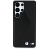 Dėklas BMW Leather Oversized Stripes MagSafe Samsung Galaxy S25 Ultra juodos spalvos