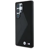 Dėklas BMW Leather Oversized Stripes MagSafe Samsung Galaxy S25 Ultra juodos spalvos