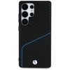 Dėklas BMW Leather Textured and Smooth MagSafe Samsung Galaxy S25 Ultra juodos spalvos
