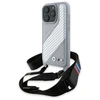 BMW BMHCP16X23PSCCG Apple iPhone 16 Pro Max 6.9" dėklas telefonui pilkos spalvos M Edition Carbon Stripe &amp; Strap