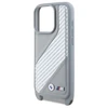 Dėklas BMW BMHCP16X23PSCCG Apple iPhone 16 Pro Max 6.9″ pilkas hardcase M Edition Carbon Stripe & Strap
