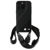 BMW BMHCP16X23PSCCK Apple iPhone 16 Pro Max 6.9" dėklas telefonui juodos spalvos M Edition Carbon Stripe &amp; Strap
