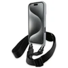 Dėklas BMW BMHCP16S23PSCCG Apple iPhone 16 6.1″ pilkas hardcase M Edition Carbon Stripe & Strap