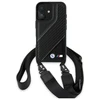 BMW BMHCP16M23PSCCK Apple iPhone 16 Plus 6.7" dėklas telefonui juodos spalvos/dėklas telefonui juodos spalvos M Edition Carbon Stripe &amp; Strap