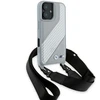 BMW BMHCP16S23PSCCG Apple iPhone 16 6.1" dėklas telefonui pilkos spalvos M Edition Carbon Stripe &amp; Strap