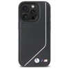BMW BMHMP16L23PUCPK Apple iPhone 16 Pro 6.3" juodos spalvos dėklas M Perforated Twisted Line MagSafe