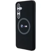 BMW BMHMS24M23SROK S24+ S926 juodos spalvos kietas dėklas M Silicone Printed Ring MagSafe