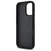 BMW BMHMP16S23SROK Apple iPhone 16 6.1" dėklas telefonui juodos spalvos M Silikoninis Printed Ring MagSafe