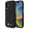 BMW BMHCP16S23PMWK Apple iPhone 16 6.1" dėklas telefonui juodos spalvos M Smooth Full Wrapped Metal