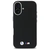 BMW BMHCP16S23PMWK Apple iPhone 16 6.1" dėklas telefonui juodos spalvos M Smooth Full Wrapped Metal