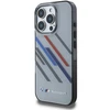 BMW Motosport IML Random Stripes Apple iPhone 16 Pro Max Case - dėklas telefonui pilkos spalvos