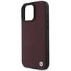 BMW Sign Leather Diamond Metal Logo MagSafe Apple iPhone 16 Pro Max - dėklas telefonui raudonos spalvos