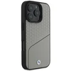 BMW Sign Leather Textured and Line MagSafe Apple iPhone 16 Pro Case - dėklas telefonui pilkos spalvos