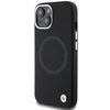 Apple iPhone 15 BMW Signature Liquid silikoninis dėklas MagSafe (BMHMP15SSILBK2) juodos spalvos