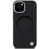 Apple iPhone 15 BMW Signature Liquid silikoninis dėklas MagSafe (BMHMP15SSILBK2) juodos spalvos