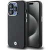 Dėklas Apple iPhone 13 / 14 / 15 BMW Signature Wrapped Metal MagSafe (BMHMP14X23PUFWK) juodos spalvos