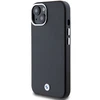 Dėklas BMW BMHMP14S23PUFWK Apple iPhone 14 / 15 / 13 6.1″ juodos spalvos Signature Wrapped Metal MagSafe
