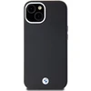 Dėklas BMW BMHMP14S23PUFWK Apple iPhone 14 / 15 / 13 6.1″ juodos spalvos Signature Wrapped Metal MagSafe