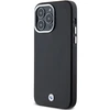 Dėklas BMW BMHMP15X23PUFWK Apple iPhone 15 Pro Max 6.7″ juodos spalvos Signature Wrapped Metal MagSafe