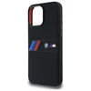 BMW BMHMP16X23SAXK Apple iPhone 16 Pro Max 6.9" dėklas telefonui juodos spalvos Silikoninis Middle Stripe MagSafe