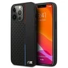 Dėklas BMW BMHCP13XTRTBK iPhone 13 Pro Max 6,7 colių juodas/juodas kietas M kolekcijos trikampiai