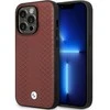 Dėklas BMW BMHCP14X22RFGR Apple iPhone 14 Pro Max 6,7″ burgundy Leather Diamond Pattern