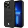 BMW BMHMP14L22RPSK dėklas Apple iPhone 14 Pro 6.1″ juodos spalvos Leather Seats Pattern MagSafe