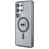 Karl Lagerfeld Button Karl Head Printed Logo MagSafe Samsung Galaxy S25 Ultra dėklas telefonui juodos spalvos