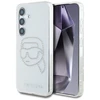 Dėklas Karl Lagerfeld Rhinestones Karl Head Logo Samsung Galaxy S25 skaidrus