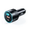 Choetech TC0011 automobilinis įkroviklis 130W 2x USB C 1x USB A - juodas