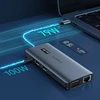 Adapteris 12in1 Choetech HUB-M26 USB-C for USB-C+ USB-A+ HDMI+ VGA+ AUX+ SD+ TF - Pilkas