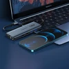 Adapteris 12in1 Choetech HUB-M26 USB-C for USB-C+ USB-A+ HDMI+ VGA+ AUX+ SD+ TF - Pilkas