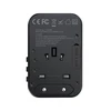 Universalus kelioninis įkroviklis Choetech PD5009 65W 2xUSB-C/USB-A juodas