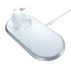 Choetech Qi 2in1 belaidis įkroviklis for / Apple Watch su stand (MFI) USB Type C baltos spalvos (T317)
