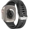 Decoded Decoded Ultra Traction – silikoninis laikrodis, skirtas Apple Watch 49/45/44/42 mm Gen 1-9 – SE (juodas)