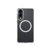 AmazingThing Minimal Mag dėklas su Magnetic Ring skirtas Samsung Galaxy S25 Edge – skaidrus
