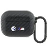 Apple AirPods Pro BMW Carbon Double Metal Logo (BMAPWMPUCA2) ausinių dėklas juodos spalvos