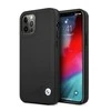 Apple iPhone 12 Pro Max BMW dėklas odinis Deboss (BMHCP12LRCDPK) juodos spalvos