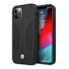 Apple iPhone 12 Pro Max BMW dėklas odinis Perforate Sides (BMHCP12LRSCSK) juodos spalvos