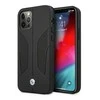 Apple iPhone 12 Pro Max BMW dėklas odinis Perforate Sides (BMHCP12LRSCSK) juodos spalvos