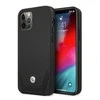 Apple iPhone 12 Pro Max BMW dėklas odinis Perforate (BMHCP12LRSWPK) juodos spalvos