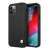 BMW BMHCP12MRCDPK Apple iPhone 12 / 12 Pro 6,1″ juodos spalvos kietas dėklas Leather Deboss