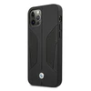 Apple iPhone 12 / 12 Pro BMW dėklas odinis Perforate Sides (BMHCP12MRSCSK) juodos spalvos