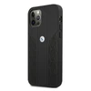 Apple iPhone 12 / 12 Pro BMW dėklas odinis Curve Perforate (BMHCP12MRSPPK) juodos spalvos