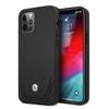 Apple iPhone 12 / 12 Pro BMW dėklas odinis Perforate (BMHCP12MRSWPK) juodos spalvos